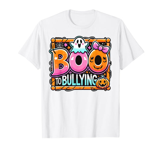 Boo To Bullying Shirt Unity Day Cute Ghost Halloween T-Shirt