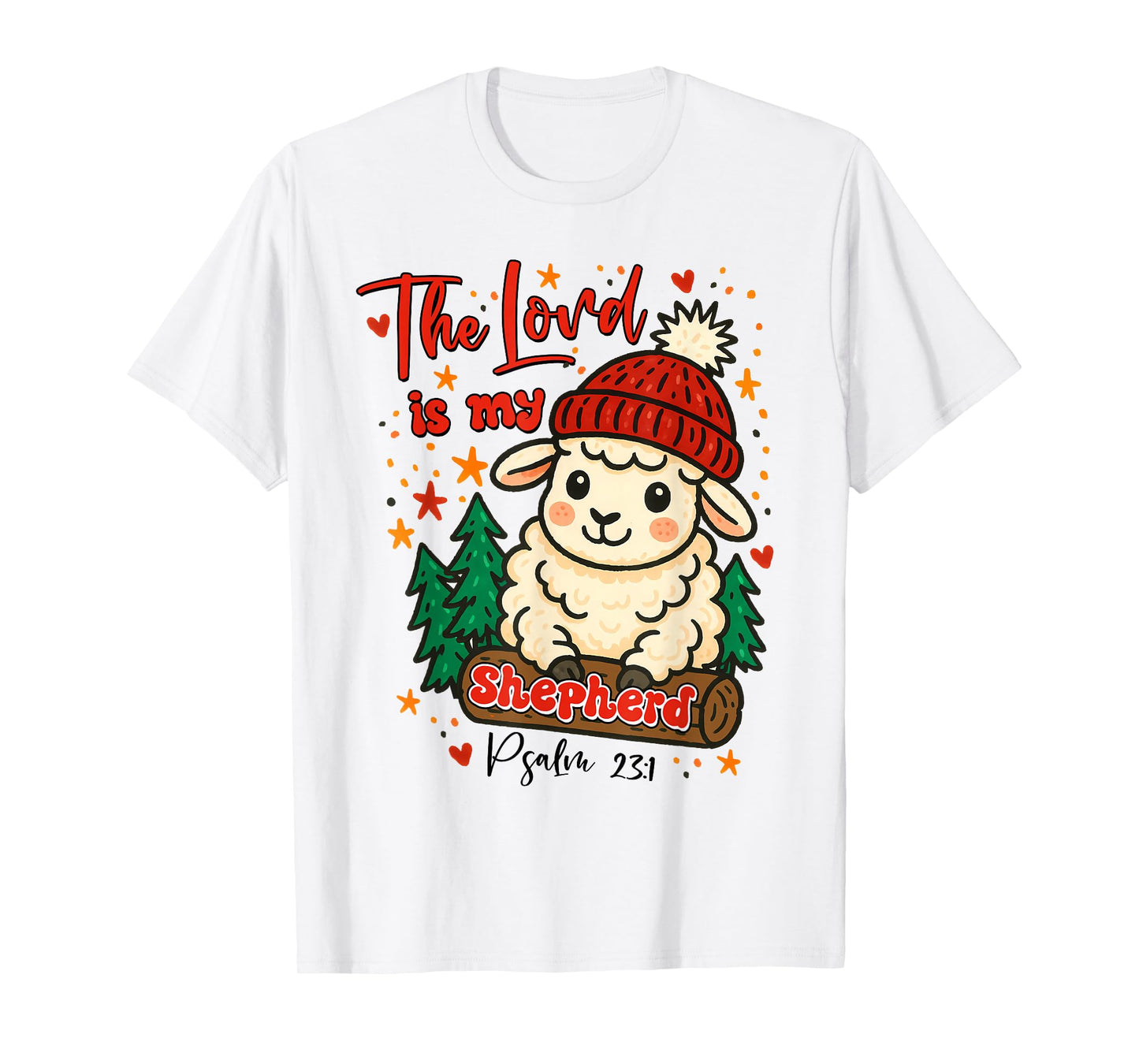 Christmas Xmas Vibes Christian The Lord is My Shepherd T-Shirt