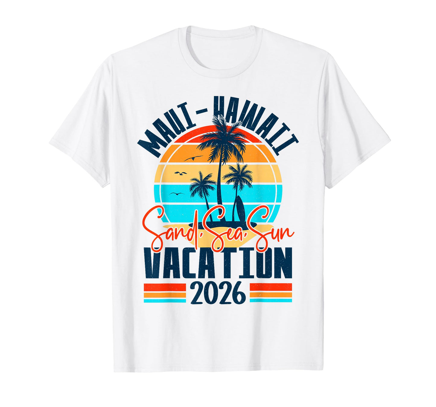 Maui Hawaii 2026 Vacation Souvenir Matching Family Group T-Shirt