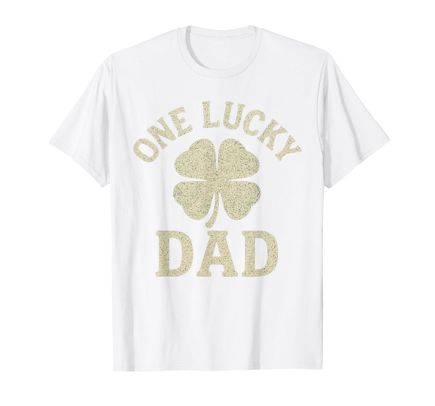 One Lucky Dad St Patricks Day Funny Vintage Papa Father Men T-Shirt