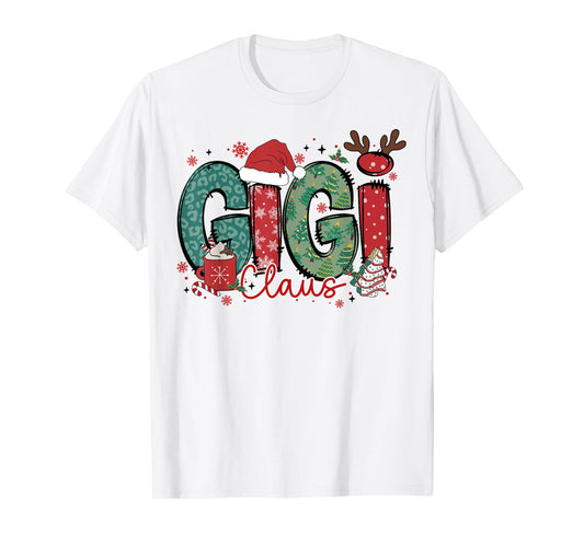 Gigi Claus Christmas Pajama Santa Claus Family Matching T-Shirt