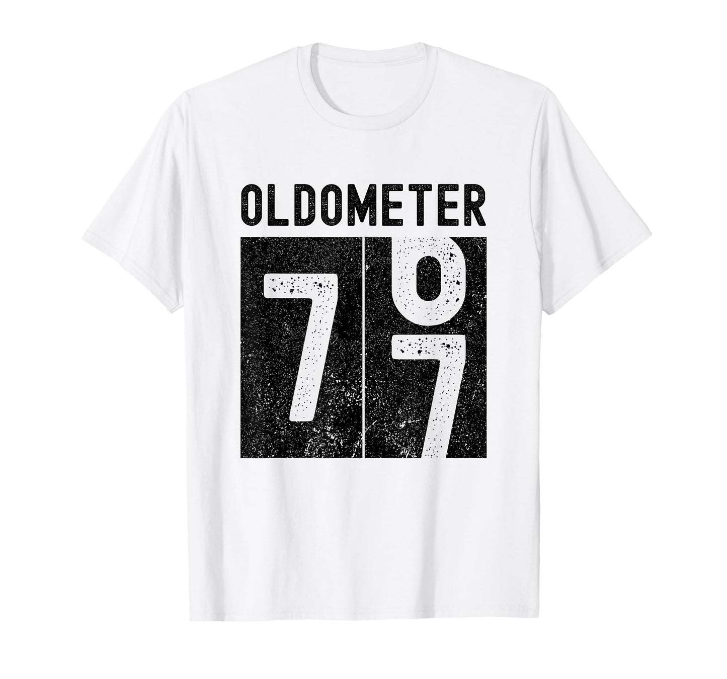 Oldometer 77th Birthday Funny Retro Turning 77 Years Old Men T-Shirt
