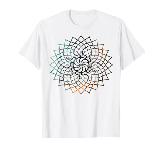 Mandala Geometry Sacred Fractal Art Yoga Good Vibe T-Shirt