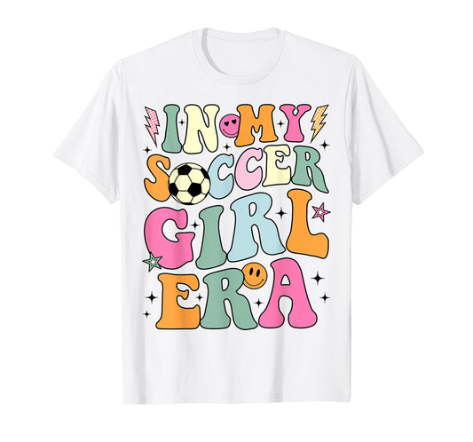 In My Soccer Girl Era Retro Groovy Soccer Girl T-Shirt