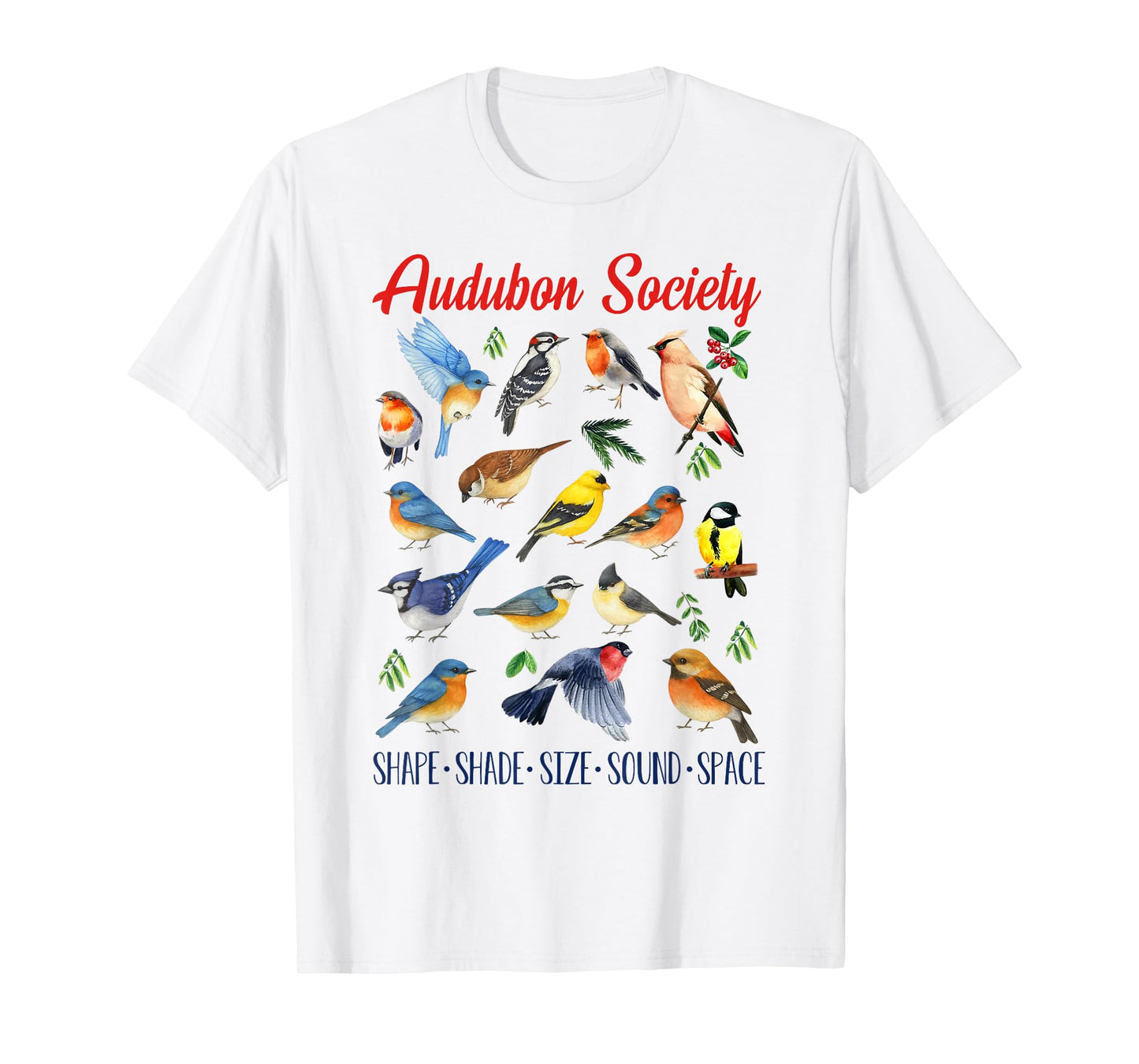 Bird Lover Bird Nerd Bird Watching Lover Audubon Society T-Shirt