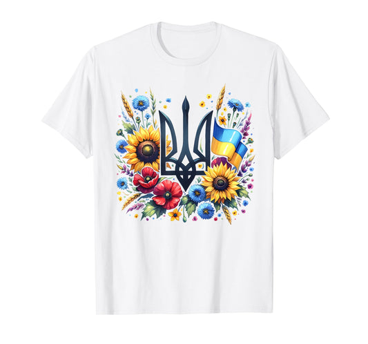 Support Ukraine, Ukrainian Trident Tryzub, Patriotic Ukraine T-Shirt