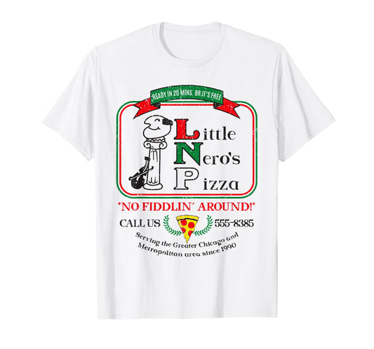 Vintage Little Neros Pizza No Fiddlin Around 2 T-Shirt