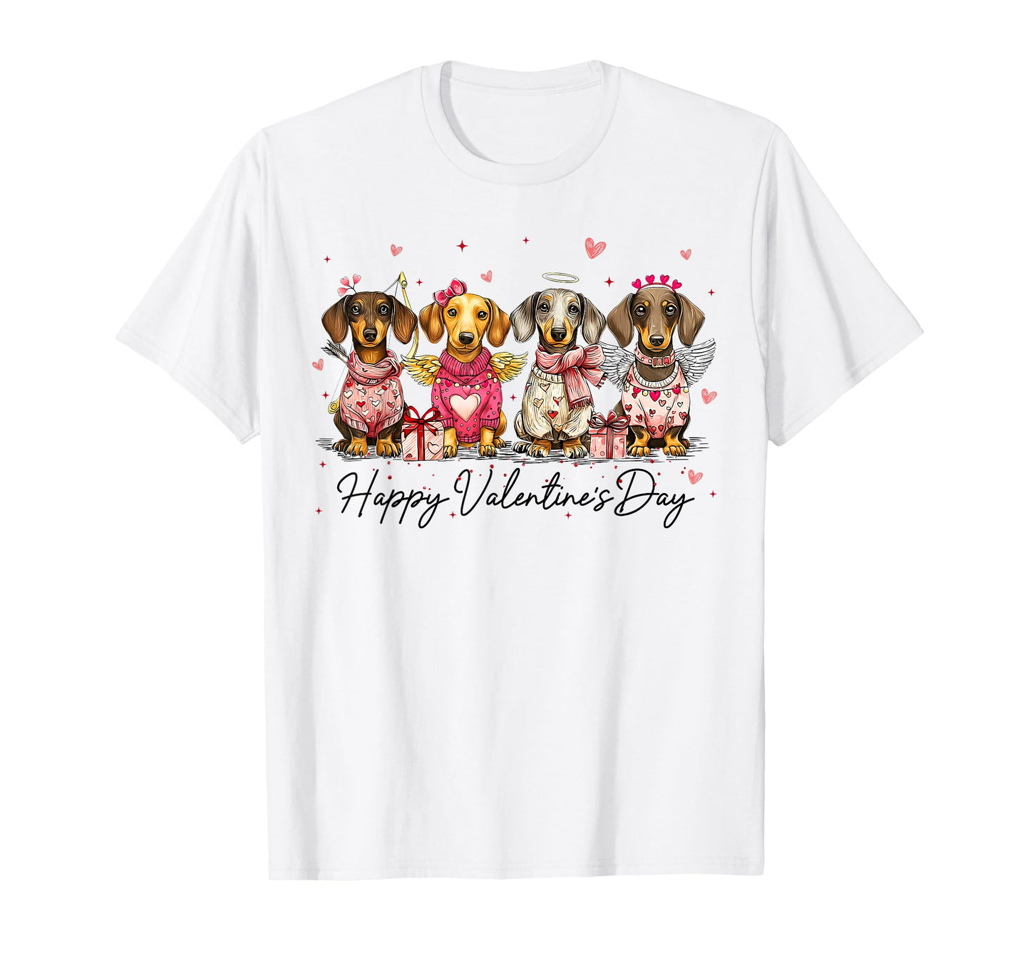Happy Valentine's Day Dachshund is My Valentine Dog Lover T-Shirt