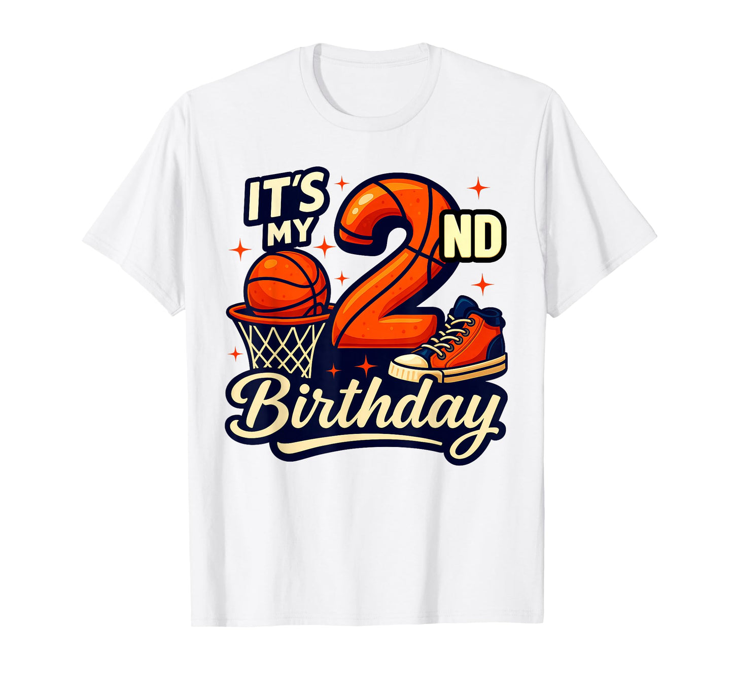 It's My 2nd Birthday Basketball Lover 2 Years Old Bday T-Shirt