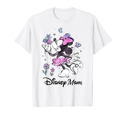 Disney Mom Minnie & Flowers Family Trip Mother’s Day Gift T-Shirt