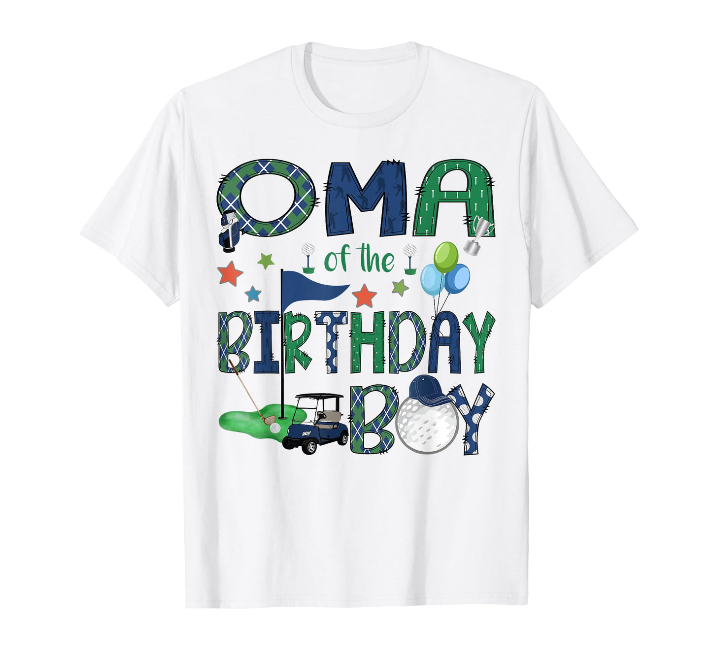 Oma Of The Birthday Boy Hole In One Golf Lover T-Shirt