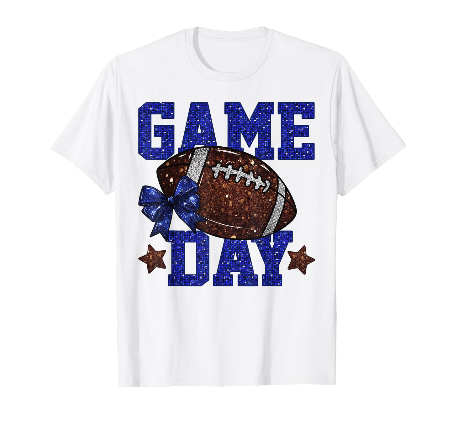 Game Day Football Bling Bling Game Day Vibes Football Lover T-Shirt
