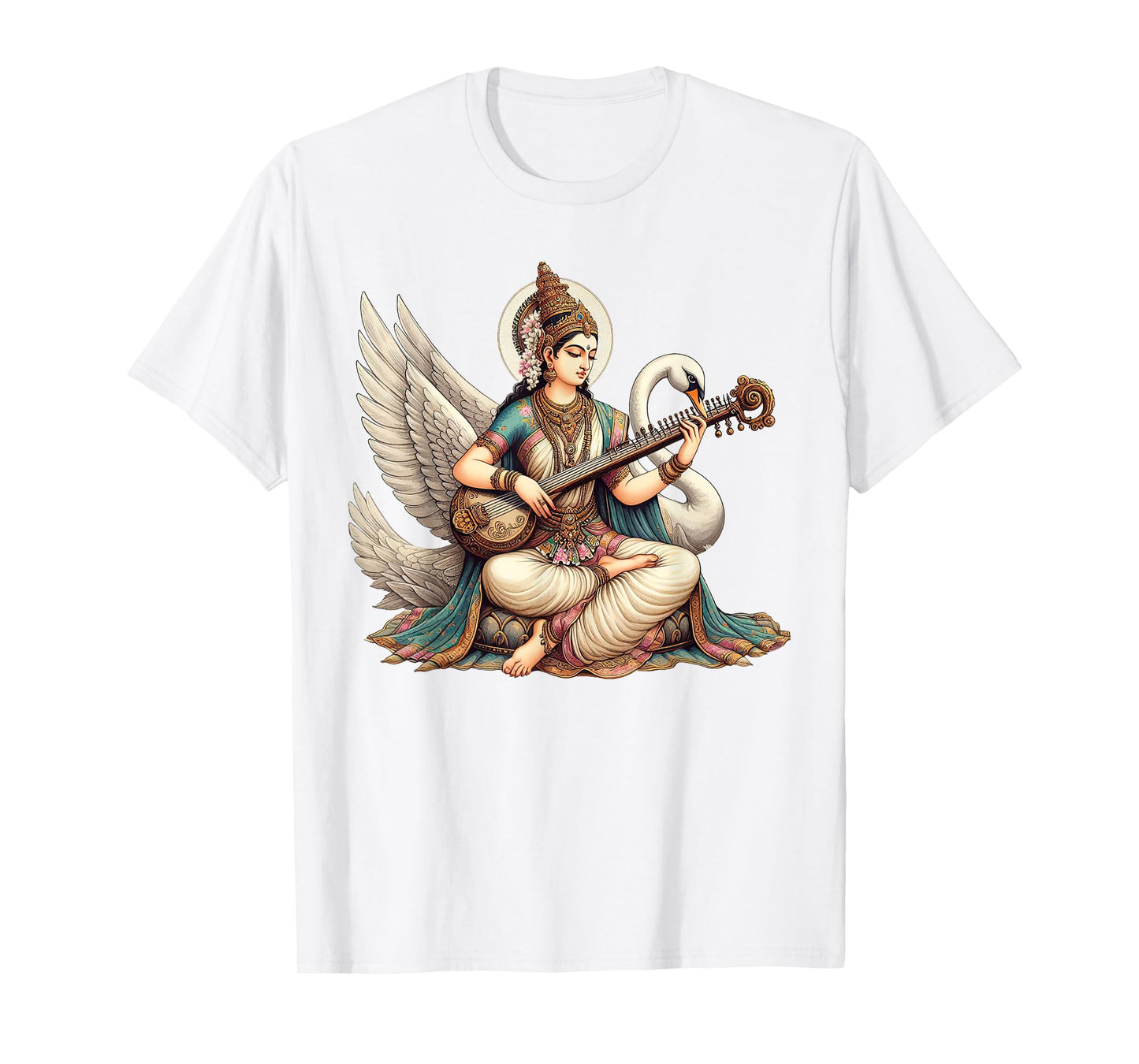 Hindu Saraswati Goddess Ancient Mythology Hinduism T-Shirt