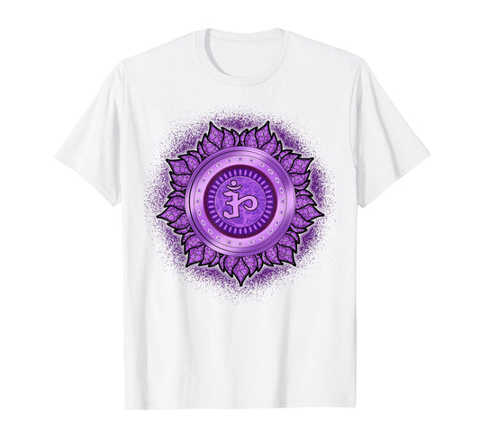 Meditation T Shirt Mindfulness Shirt Crown Chakras Shirt T-Shirt