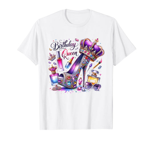 Birthday Queen Happy Birthday Party Girls Women T-Shirt