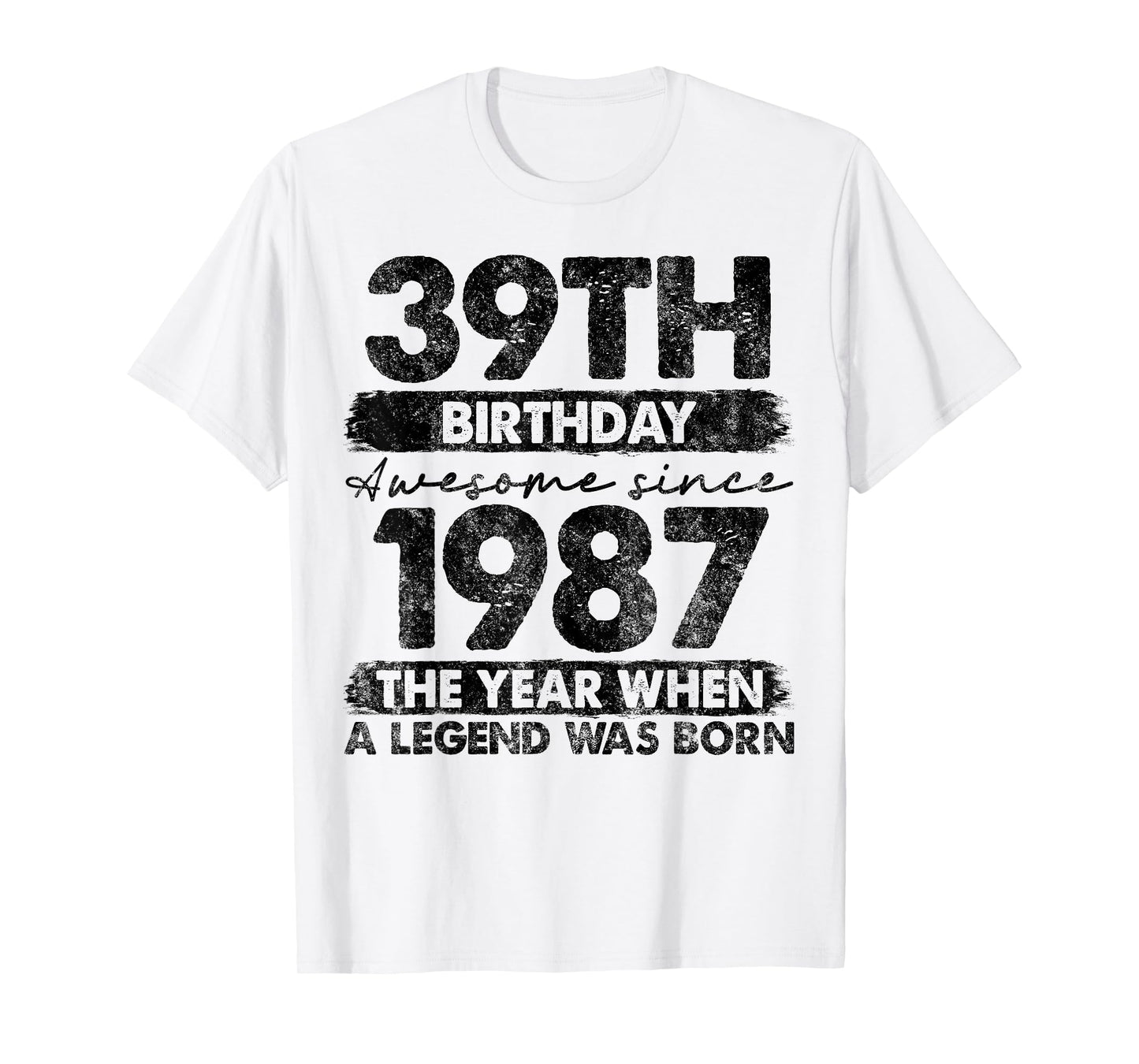 39 Year Old Gifts Vintage 1987 Limited Edition 39th Birthday T-Shirt