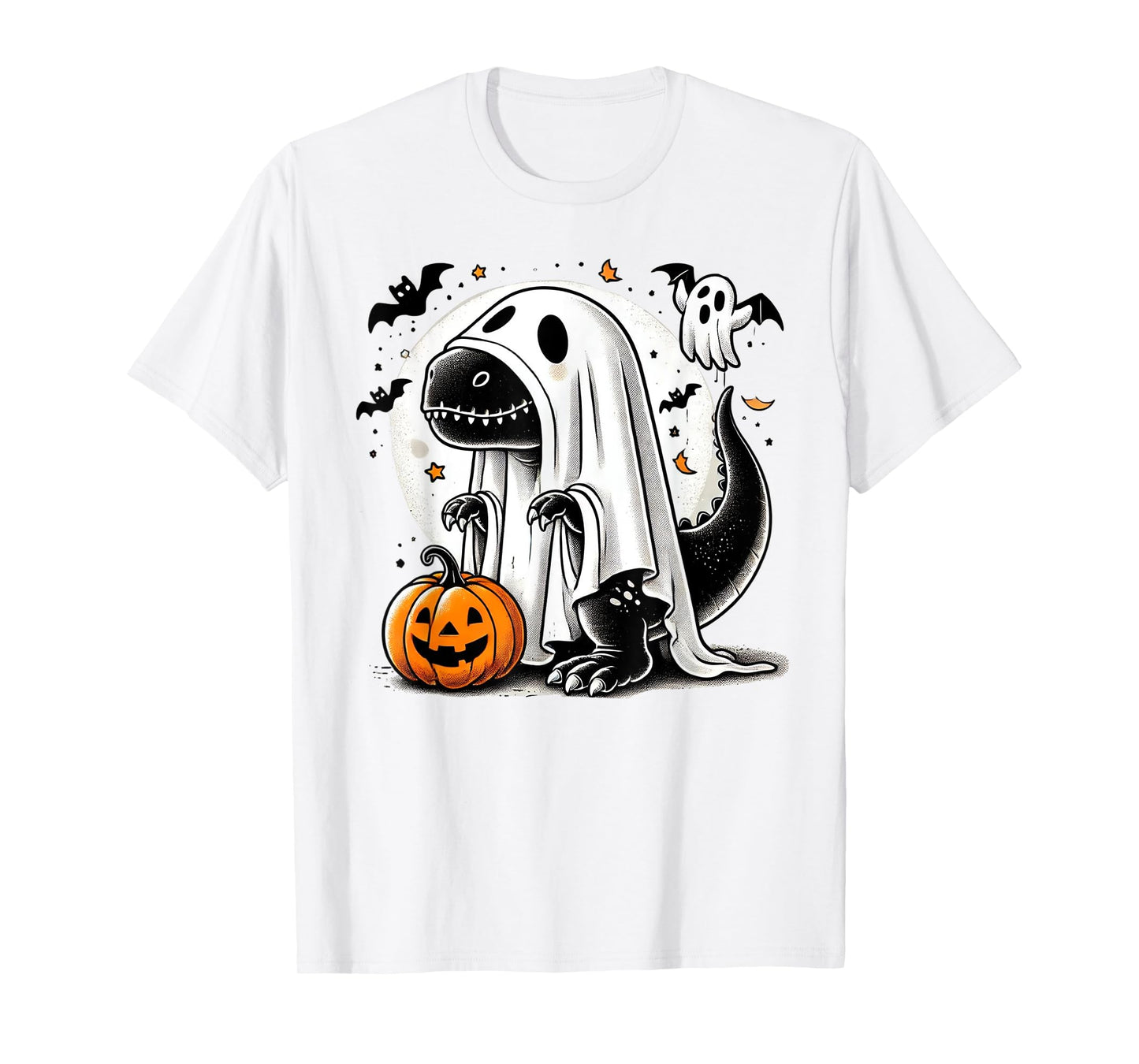 Funny T-Rex Ghost Dinosaur Halloween Costume Tyrannosaurus T-Shirt