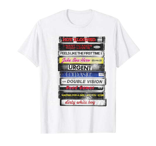 Foreigner Classic Hit Songs 80s Rock Band T-Shirt