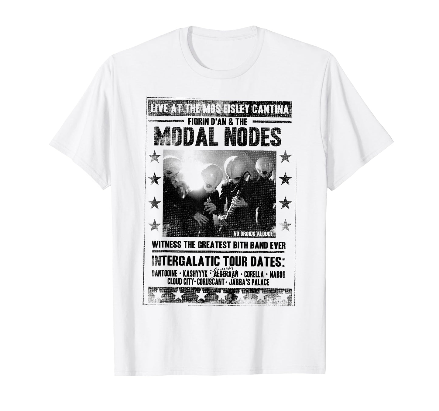 Star Wars The Cantina Band Poster Flyer Graphic T-Shirt T-Shirt