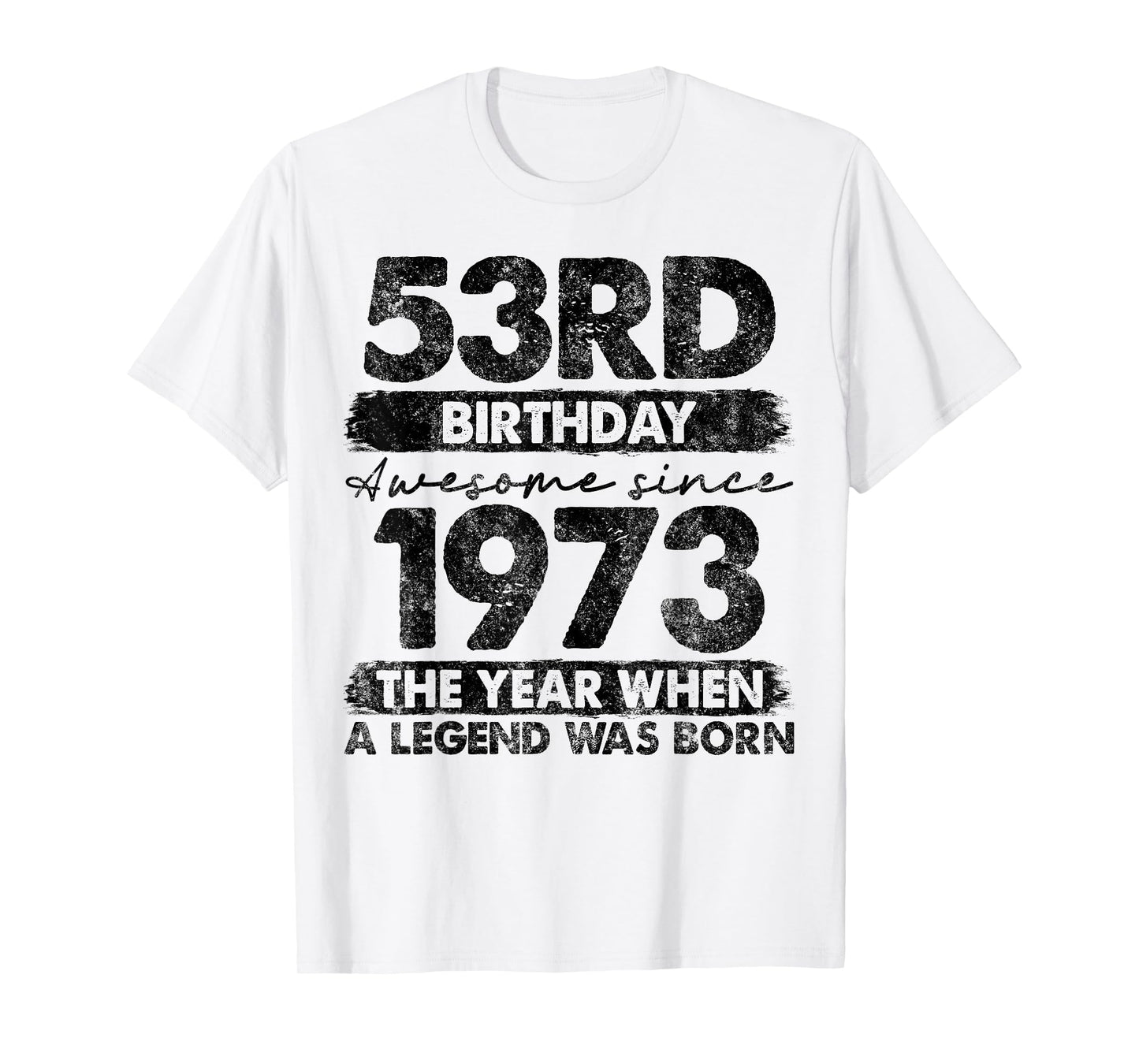 53 Year Old Gifts Vintage 1973 Limited Edition 53rd Birthday T-Shirt