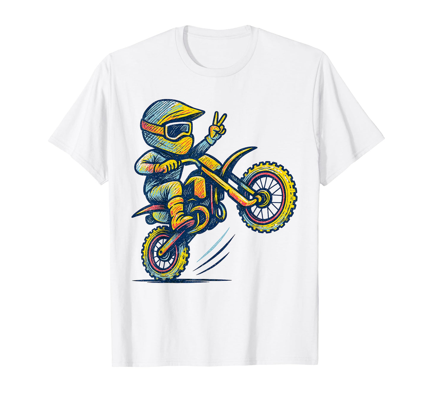 Dirt Bike Motocross Enduro Racing Funny Teens Boys Toddlers T-Shirt