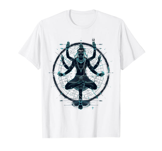 Shiva spiritual hindu god tandava dance yoga meditation T-Shirt