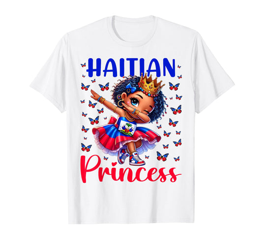 Haitian Princess Dabbing for girls & kids T-Shirt