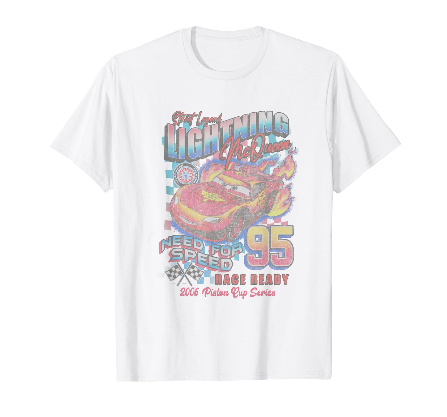 Disney Pixar Cars Lightning McQueen Street Legend T-Shirt