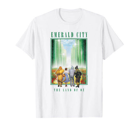 Wizard of Oz Travel to The Emerald City Vintage Movie T-Shirt
