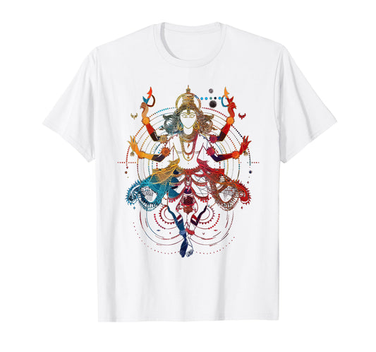 Shiva spiritual hindu god tandava dance yoga meditation T-Shirt