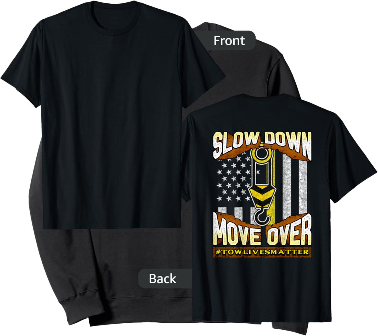 Tow Truck Operator Slow Down Move Over It's The Law Sweatshirt - Sweatshirt | Black