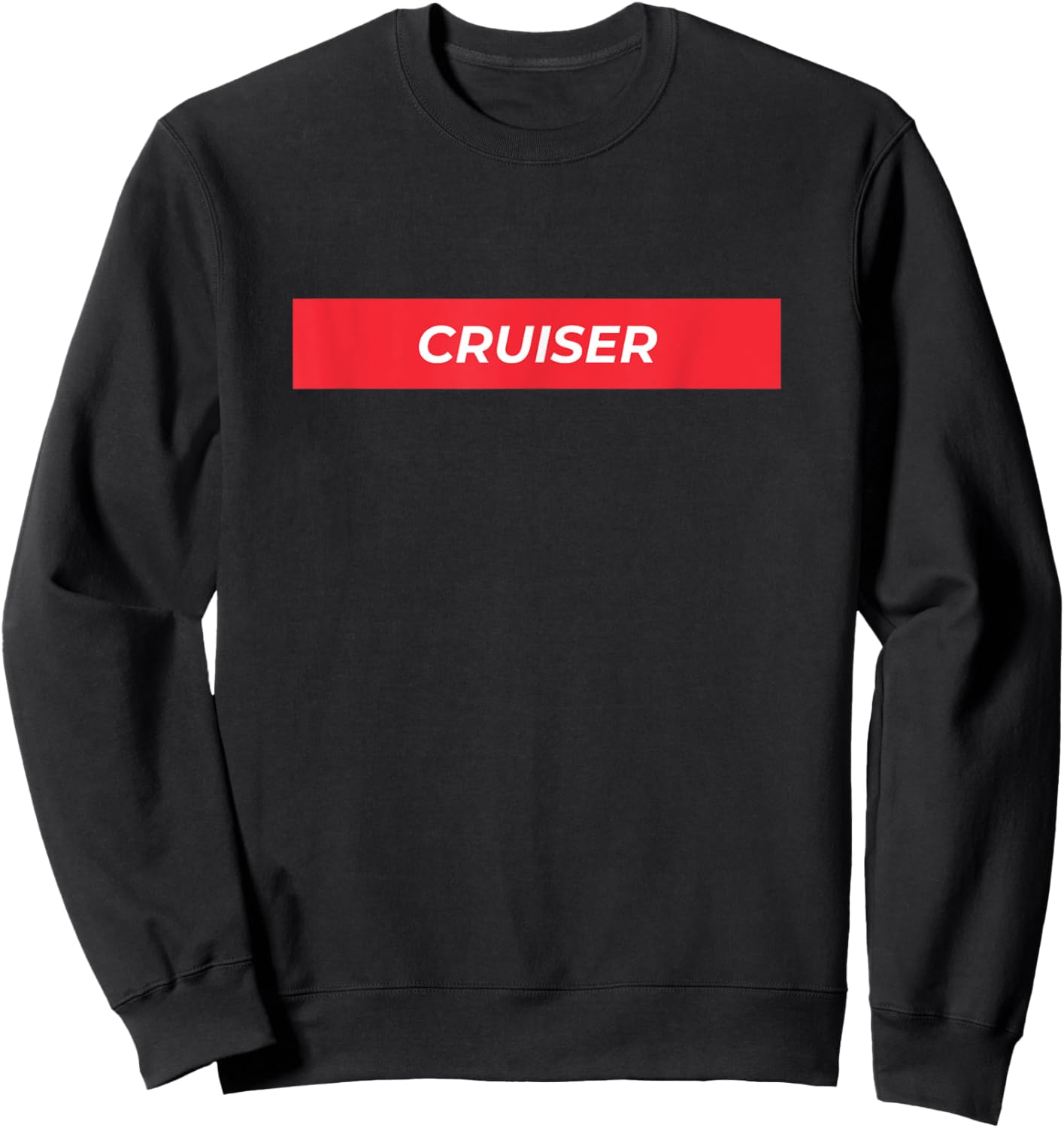 Cruiser Designer Inspired Print for Cruise Vacations Sweatshirt - Sweatshirt | Black