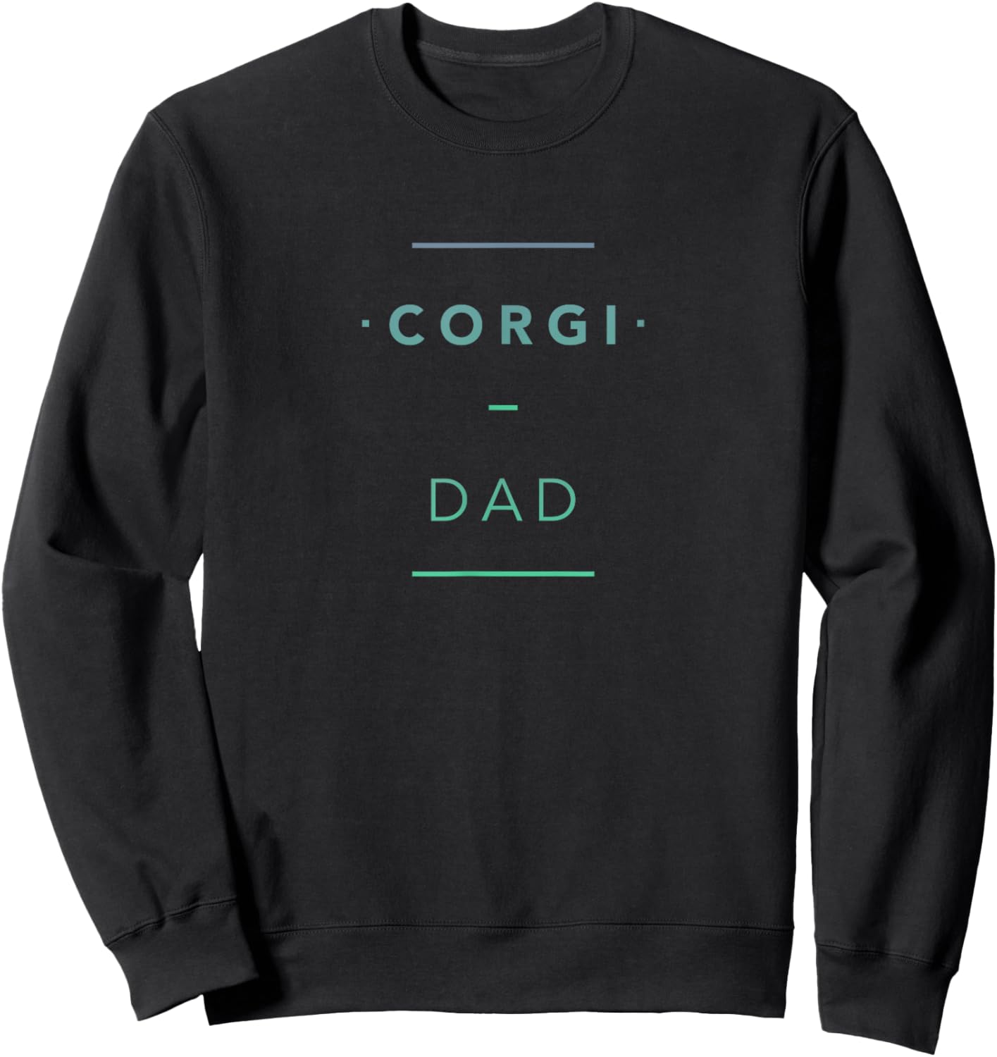 Corgi - Dad - Corgis - Aesthetic Animal Pet - Men Sweatshirt - Sweatshirt | Black