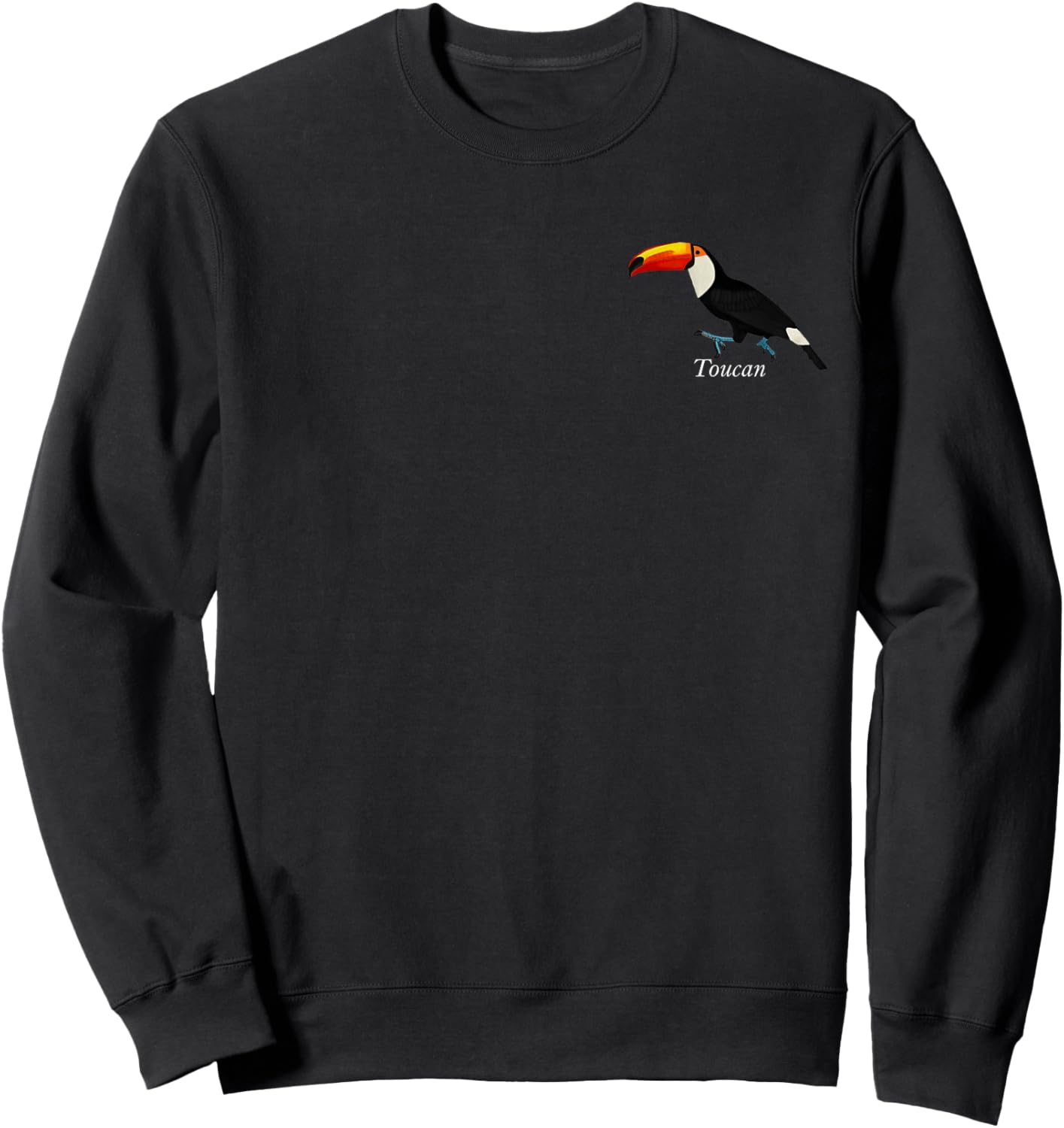 Toucan Bird Birdlover Birdwatcher Animal Birding Biologist Sweatshirt - Sweatshirt | Black