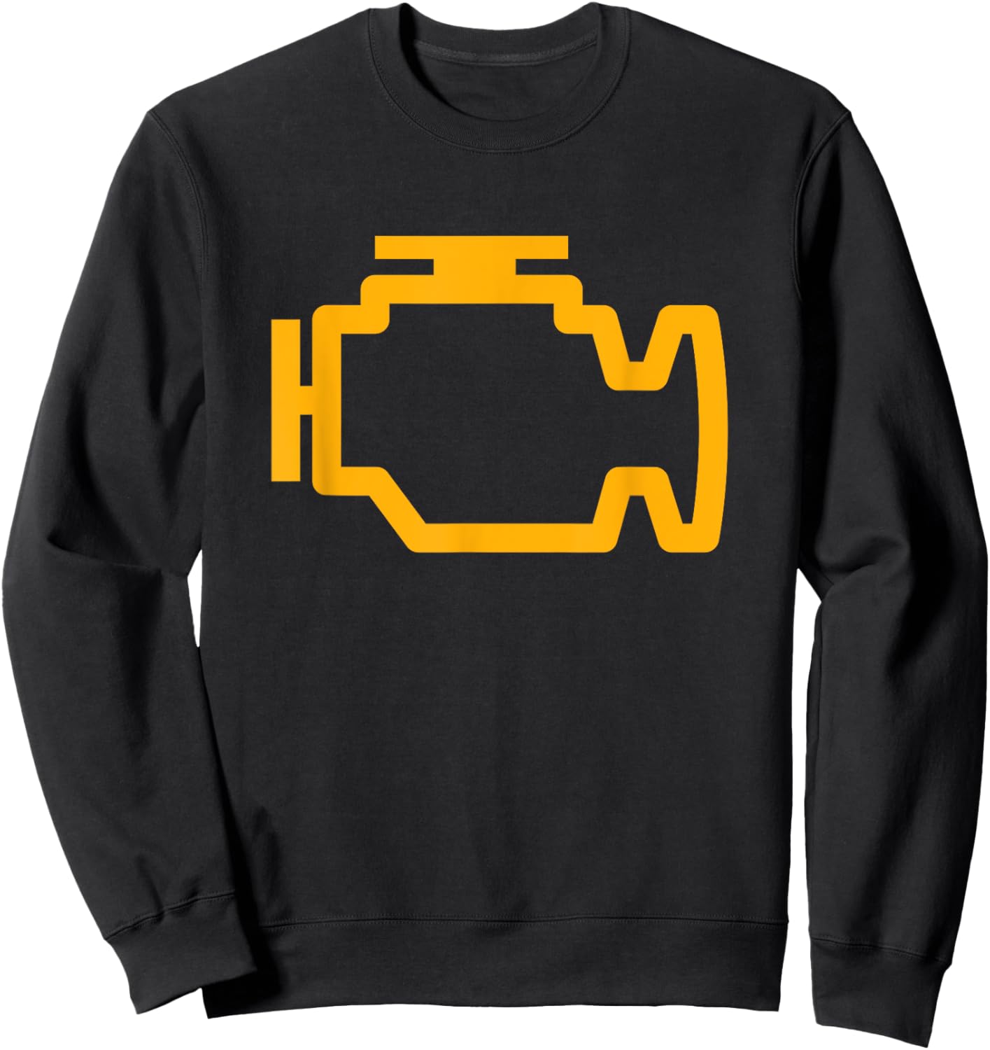 Check Engine Sweatshirt - Sweatshirt | Black