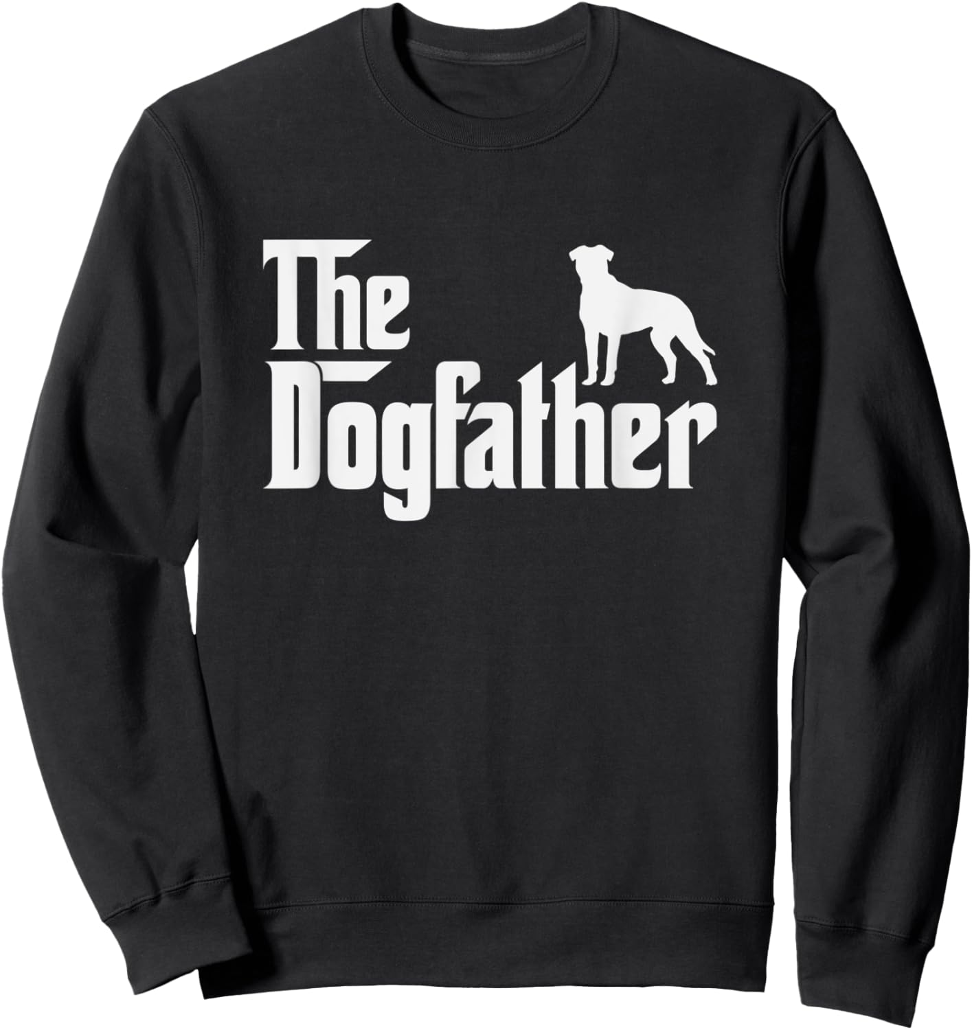 boxador DogFather Funny Dog Dad Sweatshirt - Sweatshirt | Black