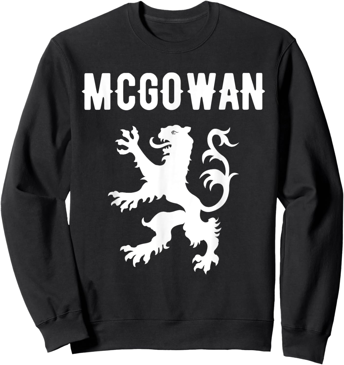 McGowan Clan Scottish Family Name Scotland Heraldry Sweatshirt - Sweatshirt | Black