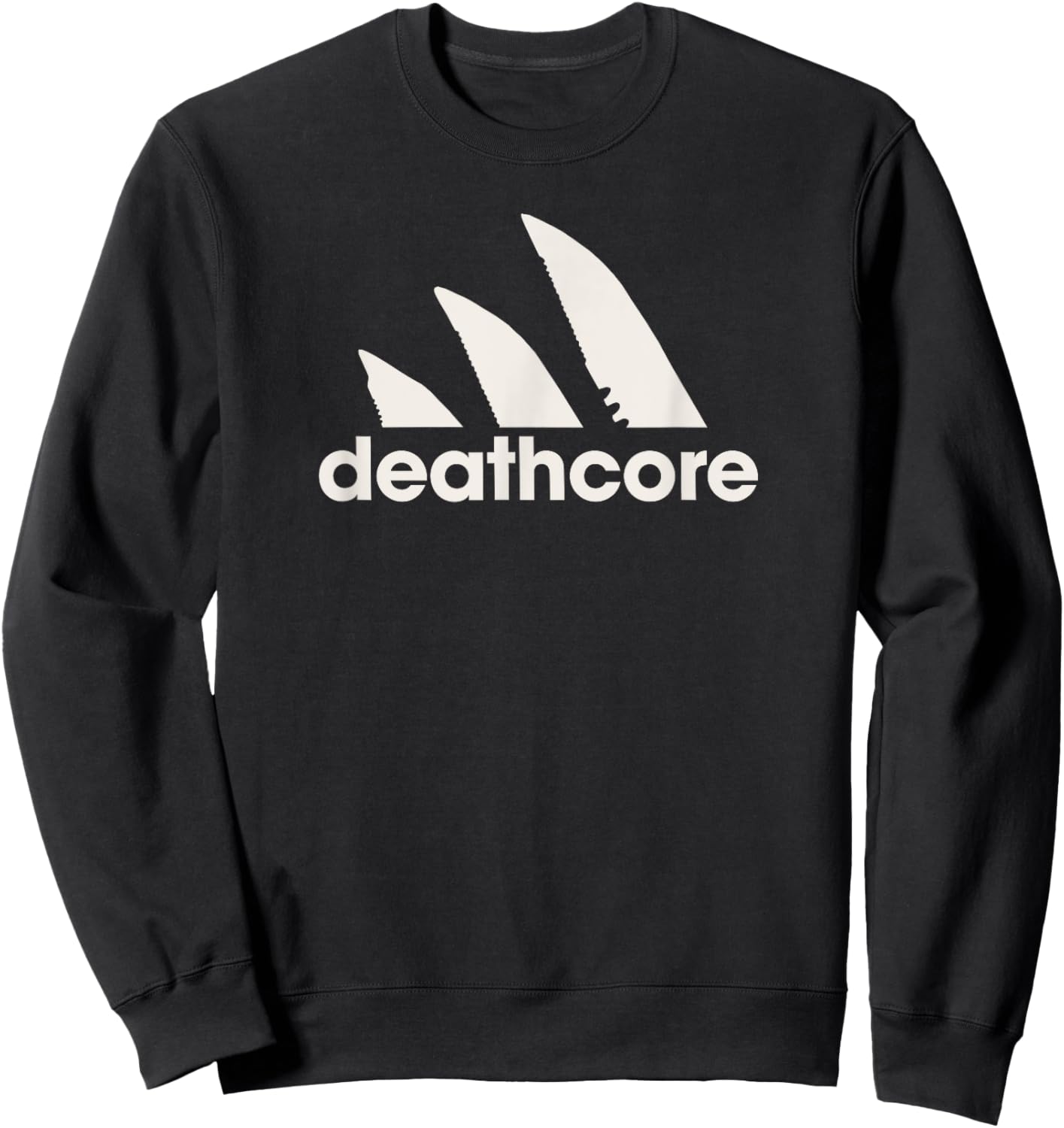 Deathcore Knives Heavy Metal Sweatshirt - Sweatshirt | Black