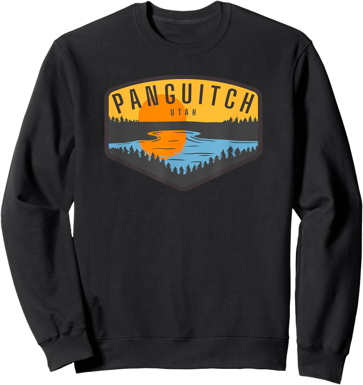 Panguitch Lake Utah Sweatshirt - Sweatshirt | Black