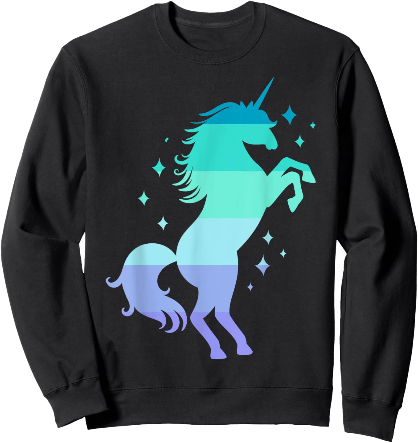 Neptunic Pride Flag Unicorn Neptunic Flag Sweatshirt - Sweatshirt | Black