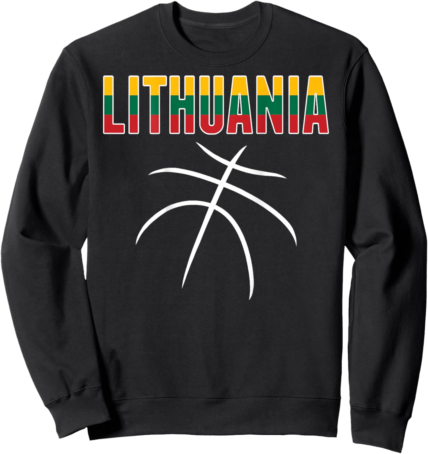 Lithuania Basketball Fans Jersey - Lithuanian Sport Lovers Sweatshirt - Sweatshirt | Black