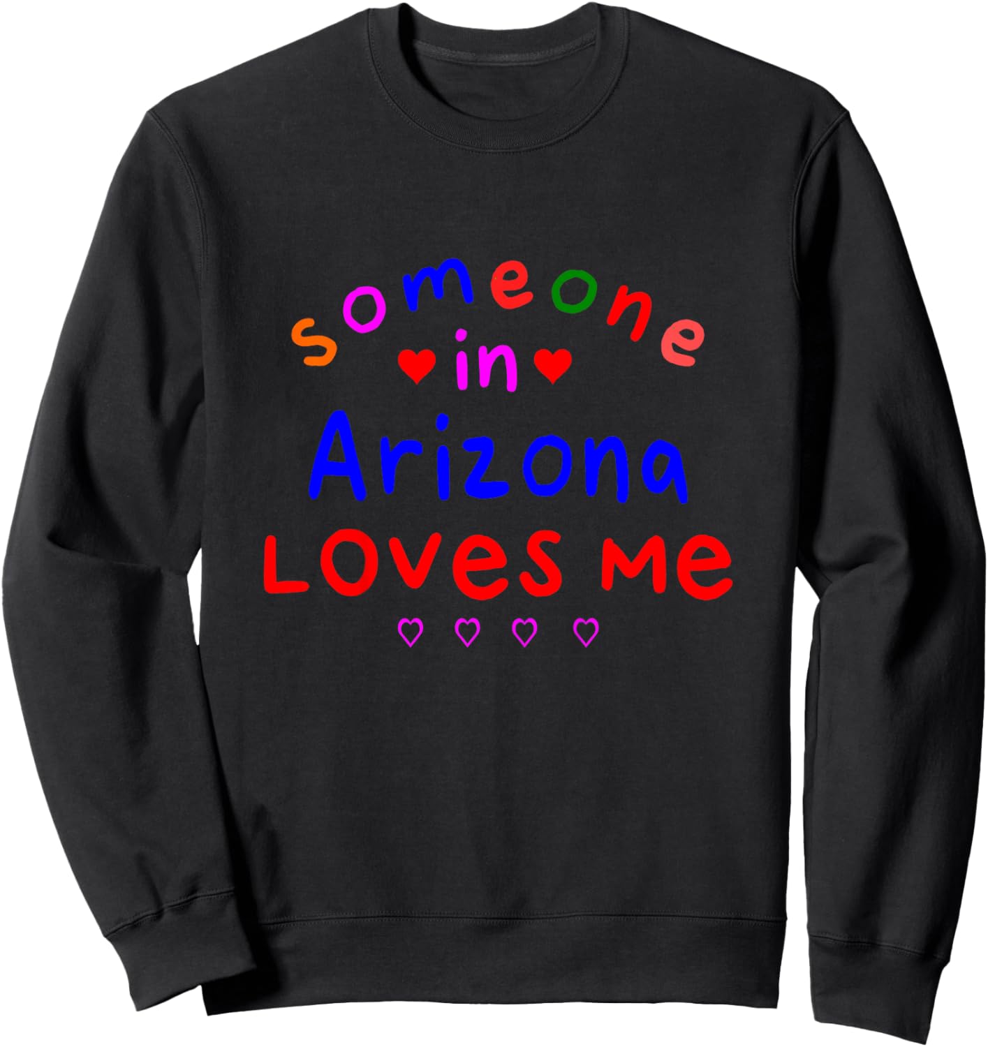 Kids Someone in Arizona Loves Me Kids Boys Girls Sweatshirt - Sweatshirt | Black