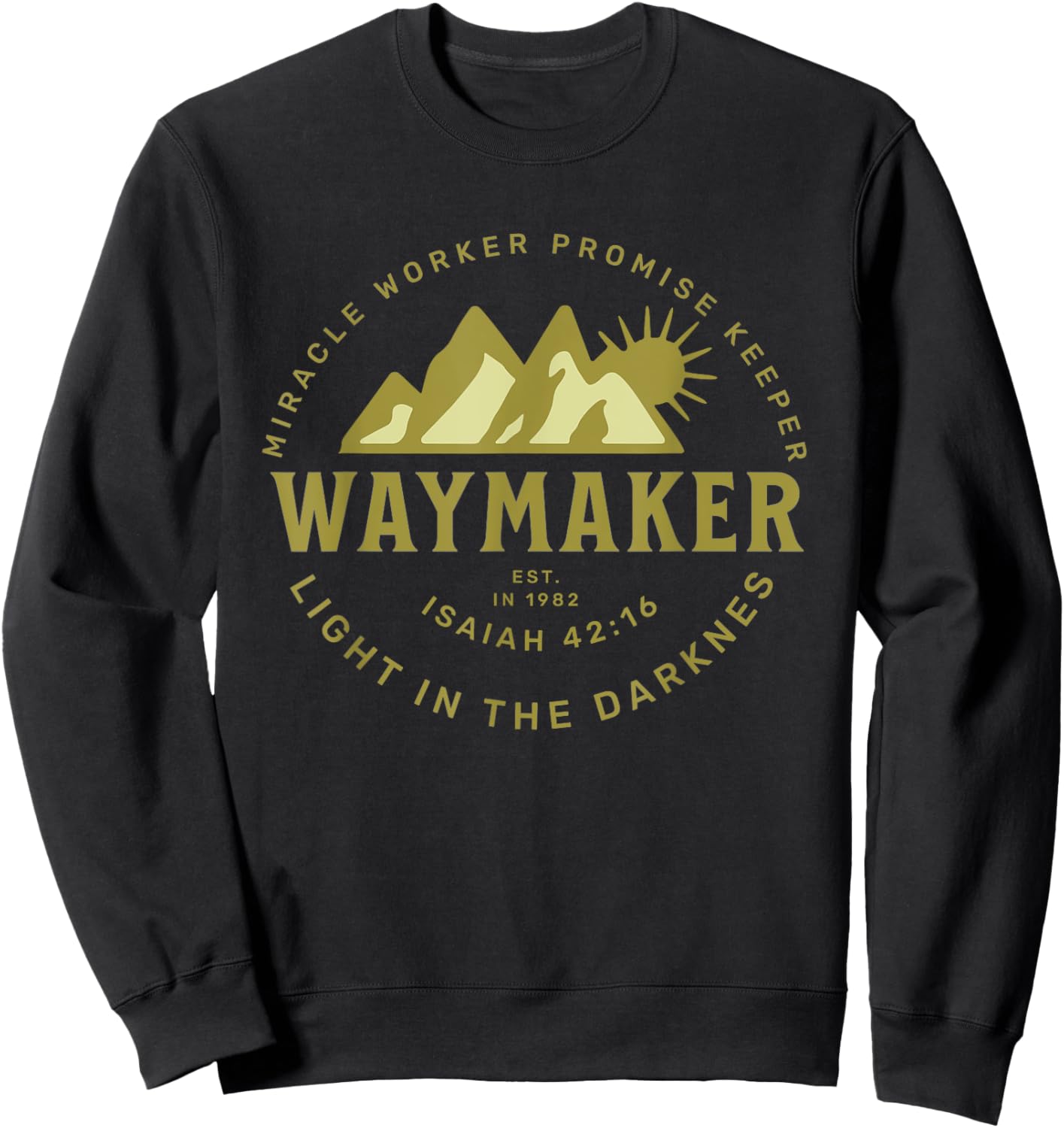 Jesus Christ Waymaker Sweatshirt - Sweatshirt | Black