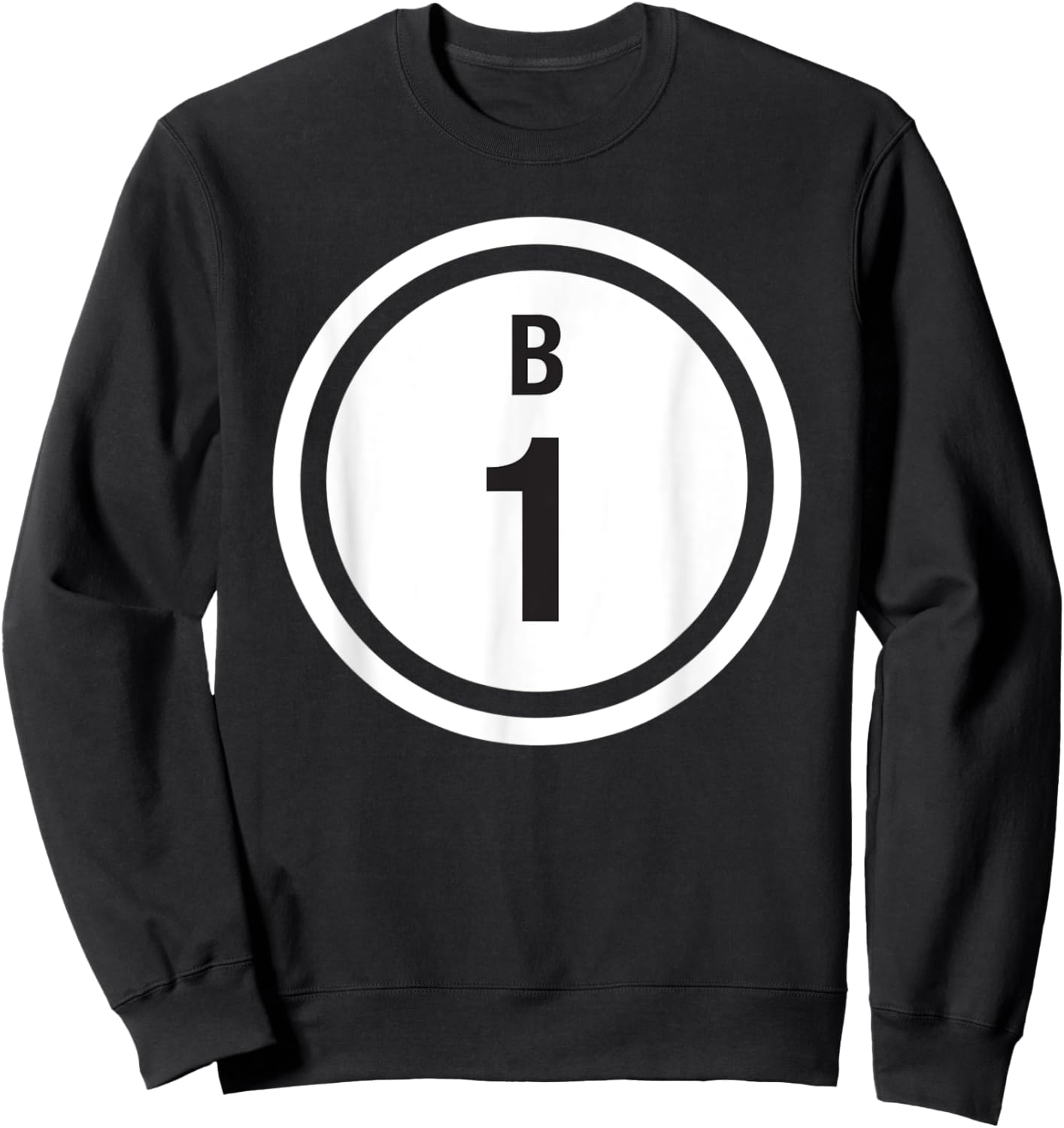Lucky Bingo Caller Group | B1 Bingo Ball Sweatshirt - Sweatshirt | Black