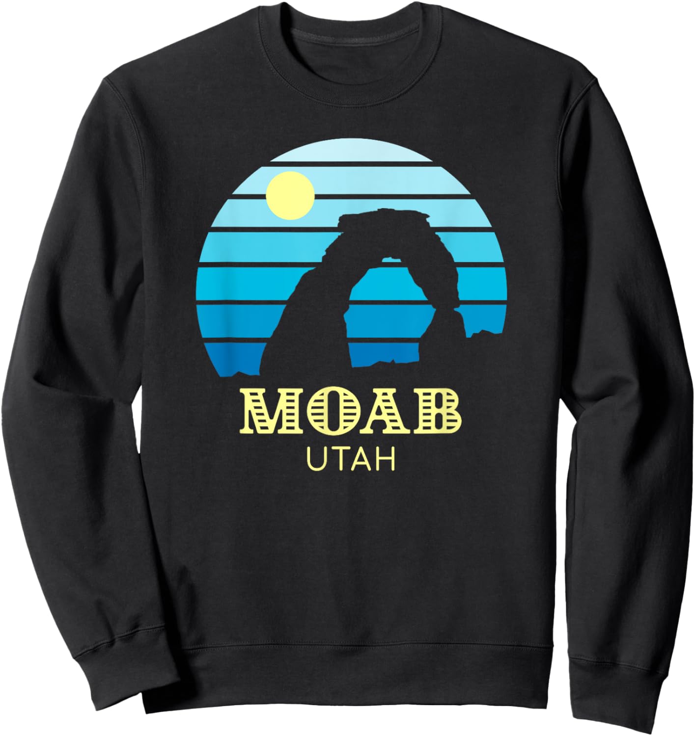 Moab Utah Arches Sweatshirt - Sweatshirt | Black