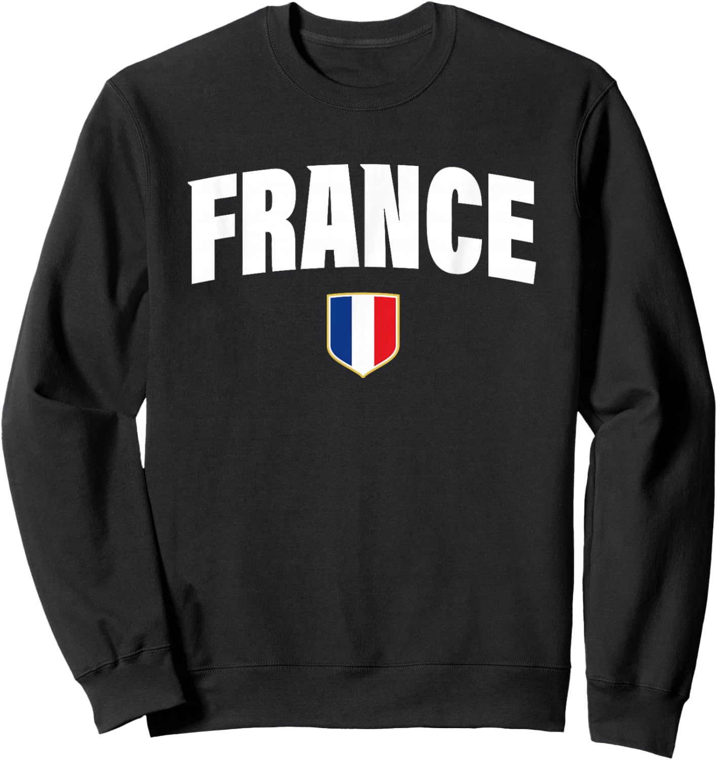 France Shirt Retro French Flag Vintage boys & girls Souvenir Sweatshirt - Sweatshirt | Black