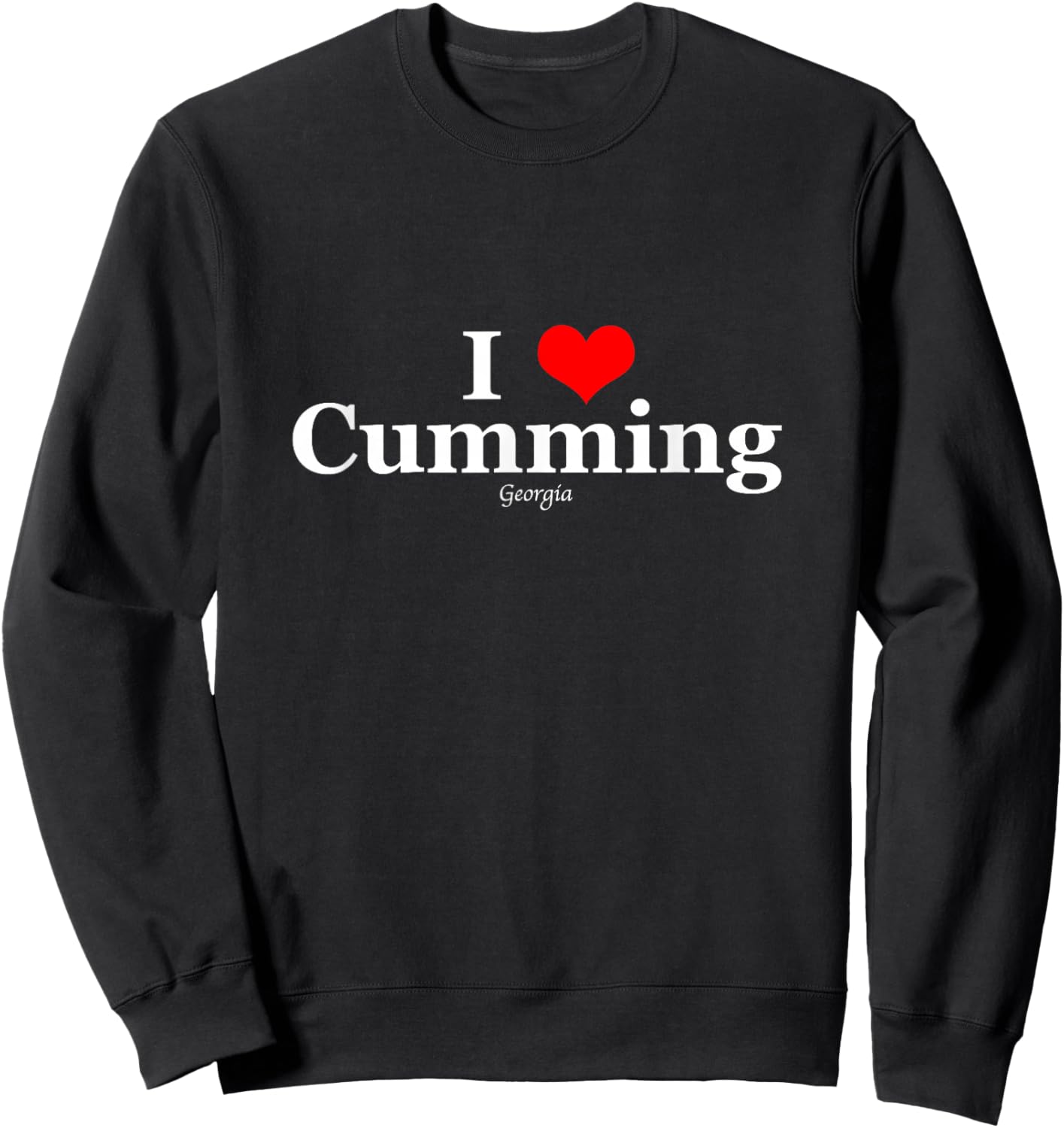 I Heart Cumming, Georgia Sweatshirt - Sweatshirt | Black