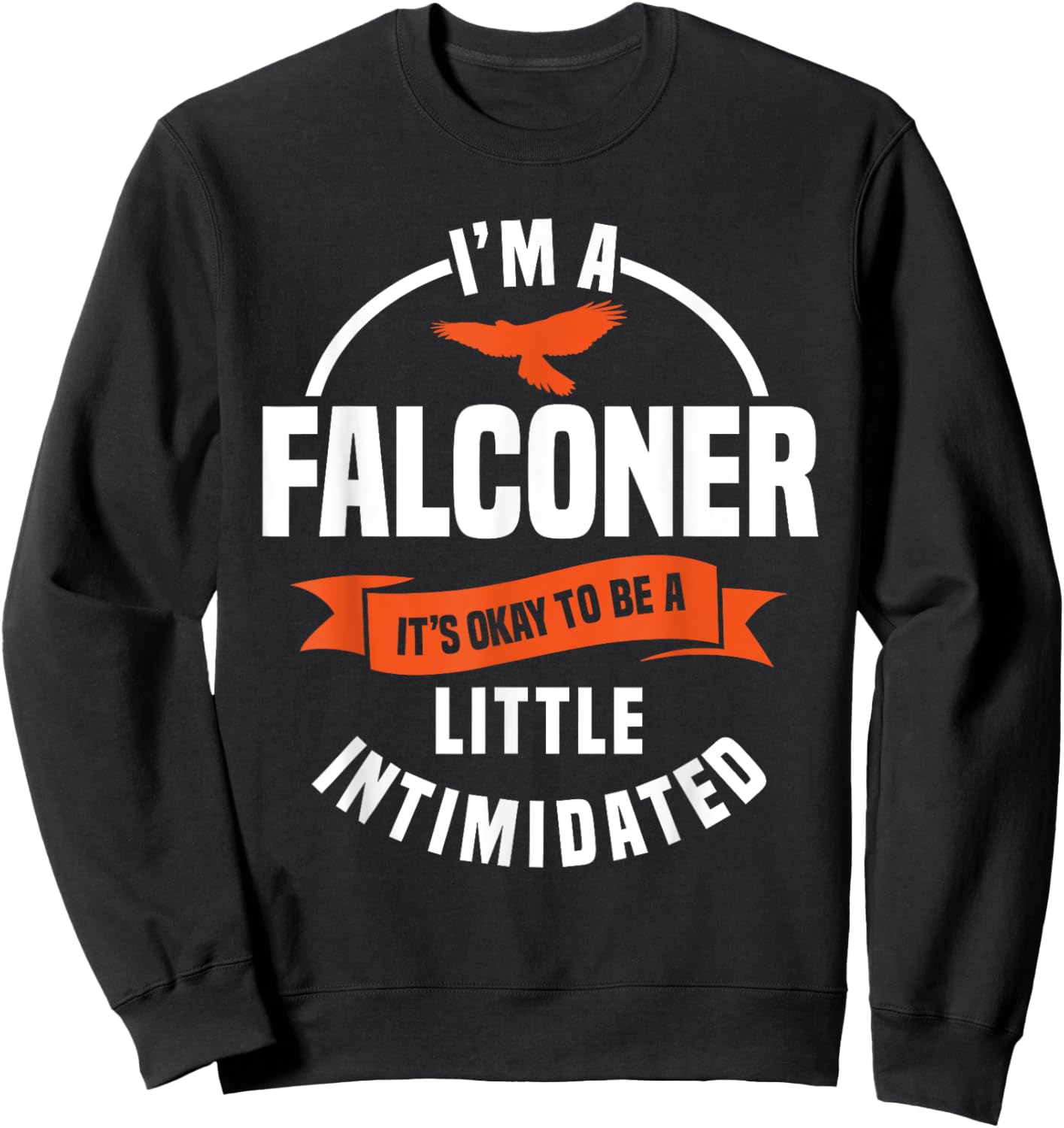 Falconer Gamehawking Ornithologist Falcon Hawker Falconry Sweatshirt - Sweatshirt | Black