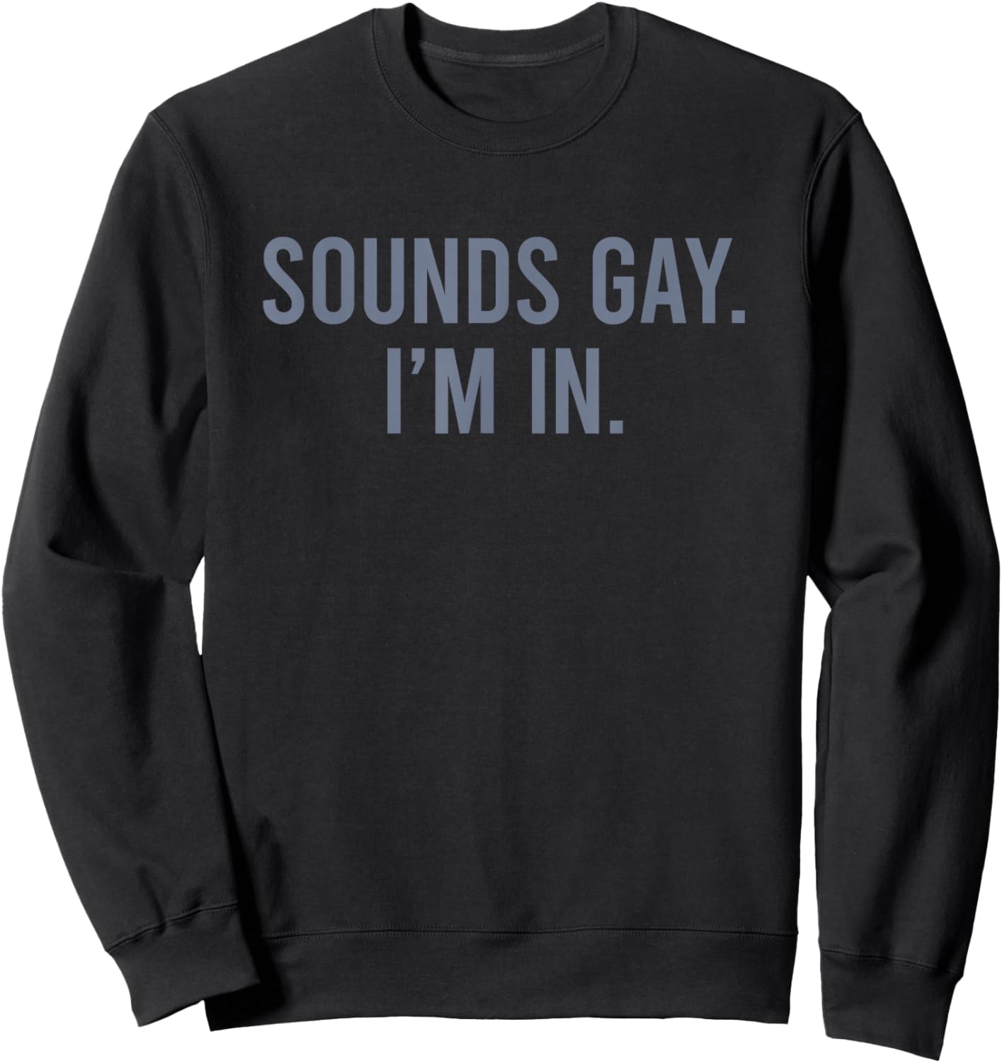 Sounds Gay I'm in Sweatshirt - Sweatshirt | Black