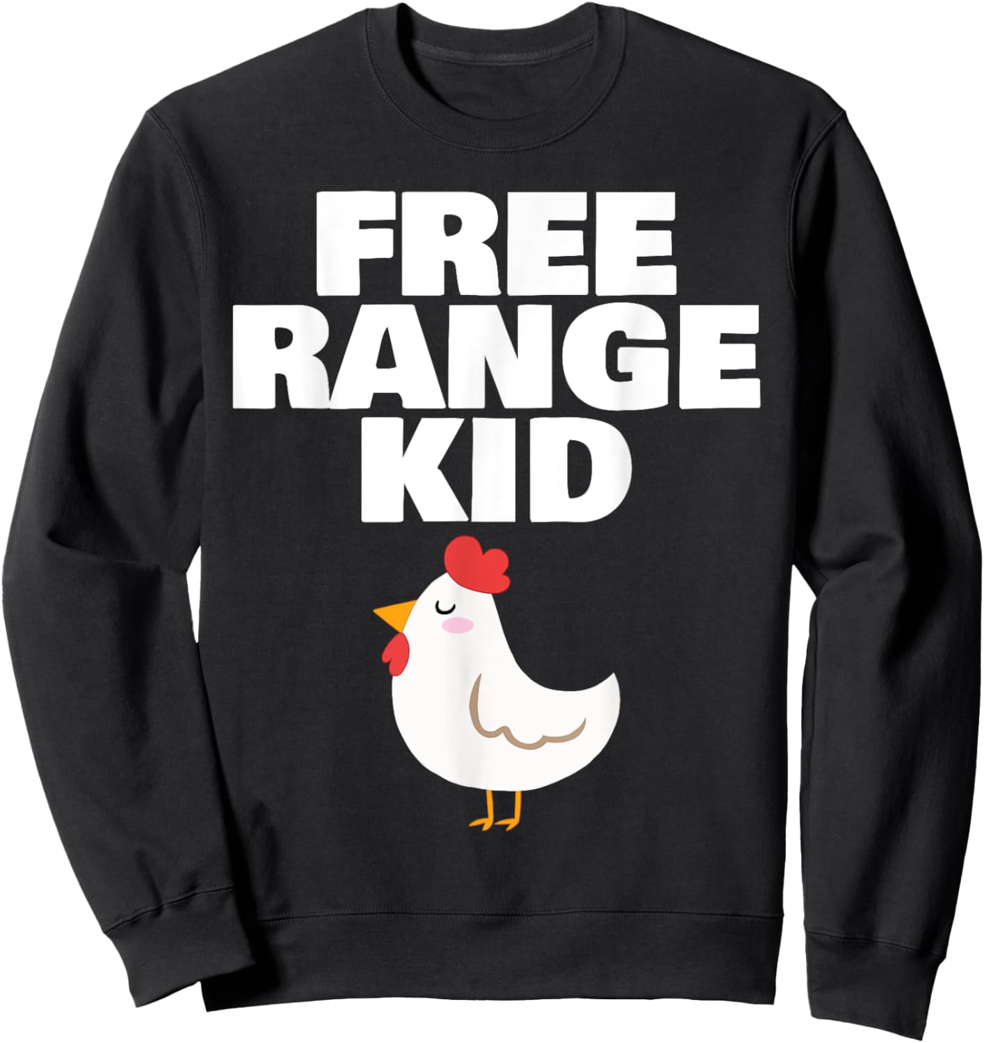 Chicken Free Range Kid Sweatshirt - Sweatshirt | Black